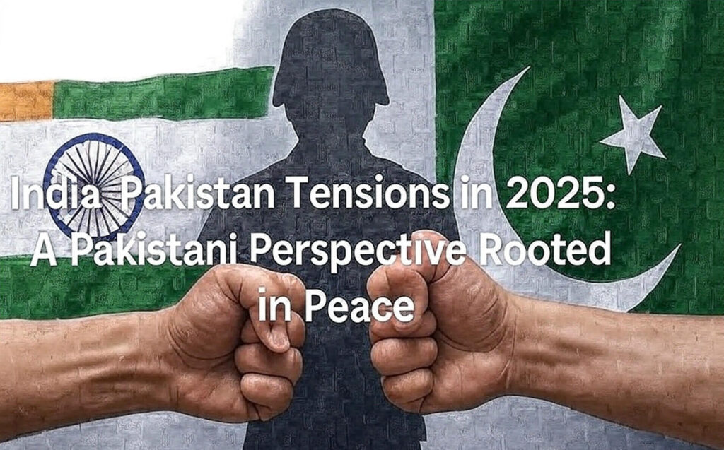 A somber portrayal of the India-Pakistan conflict on June 1, 2025, at 10:12 PM PKT, showing a Pakistani soldier at a checkpoint near the Line of Control, lit by a lantern’s glow, his face etched with tension as he holds his rifle. The dark sky is tinged with an orange haze from distant explosions, and a tattered peace flag flutters faintly, embodying the fragile hope amidst the violent conflict inferno sparked by India’s recent attack.