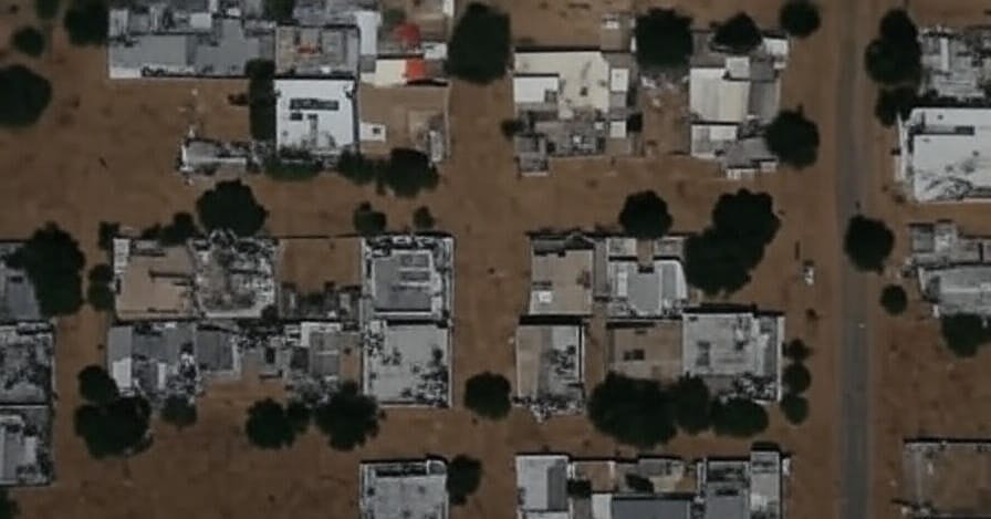 Satellite imagery reveals widespread destruction in El Fasher, North Darfur, following the Rapid Support Forces' capture on October 26, 2025, with numerous buildings collapsed, roofs caved in, and debris scattered across residential blocks amid the RSF's mass atrocities that killed over 2,000 civilians.